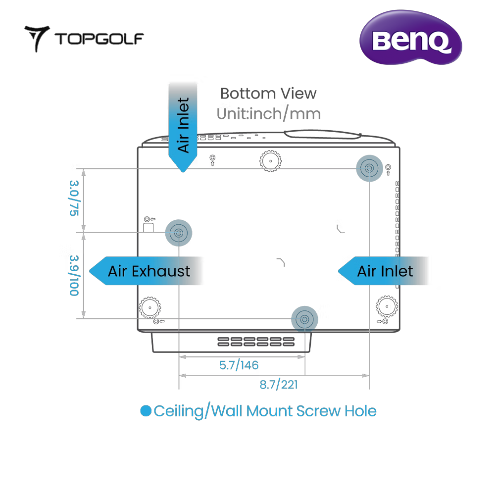 BenQ TK710STi 4K Laser Short Throw Projector – 3200 ANSI, Android TV