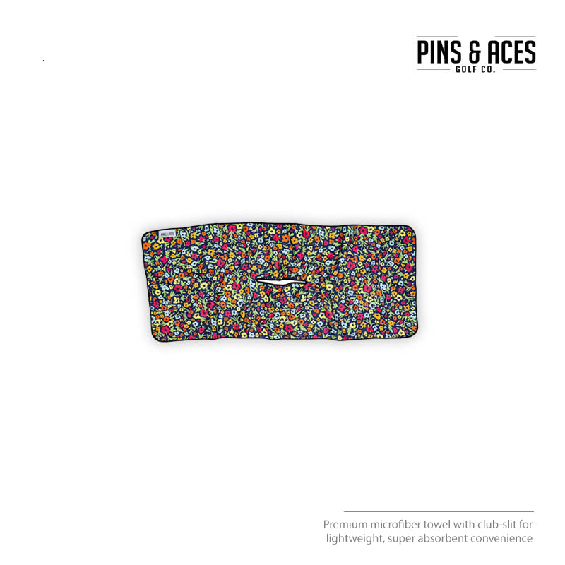 TOWEL PINS & ACES FLOWER POWER