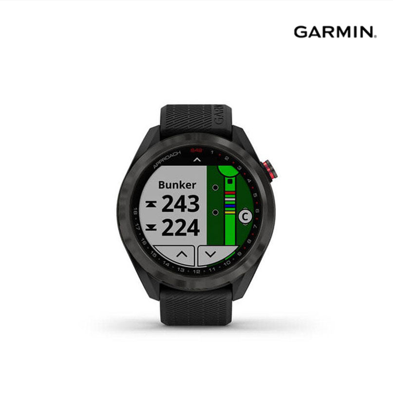 WATCH GARMIN APPROACH S42 GOLF GPS CARBON GRAY W/BLACK
