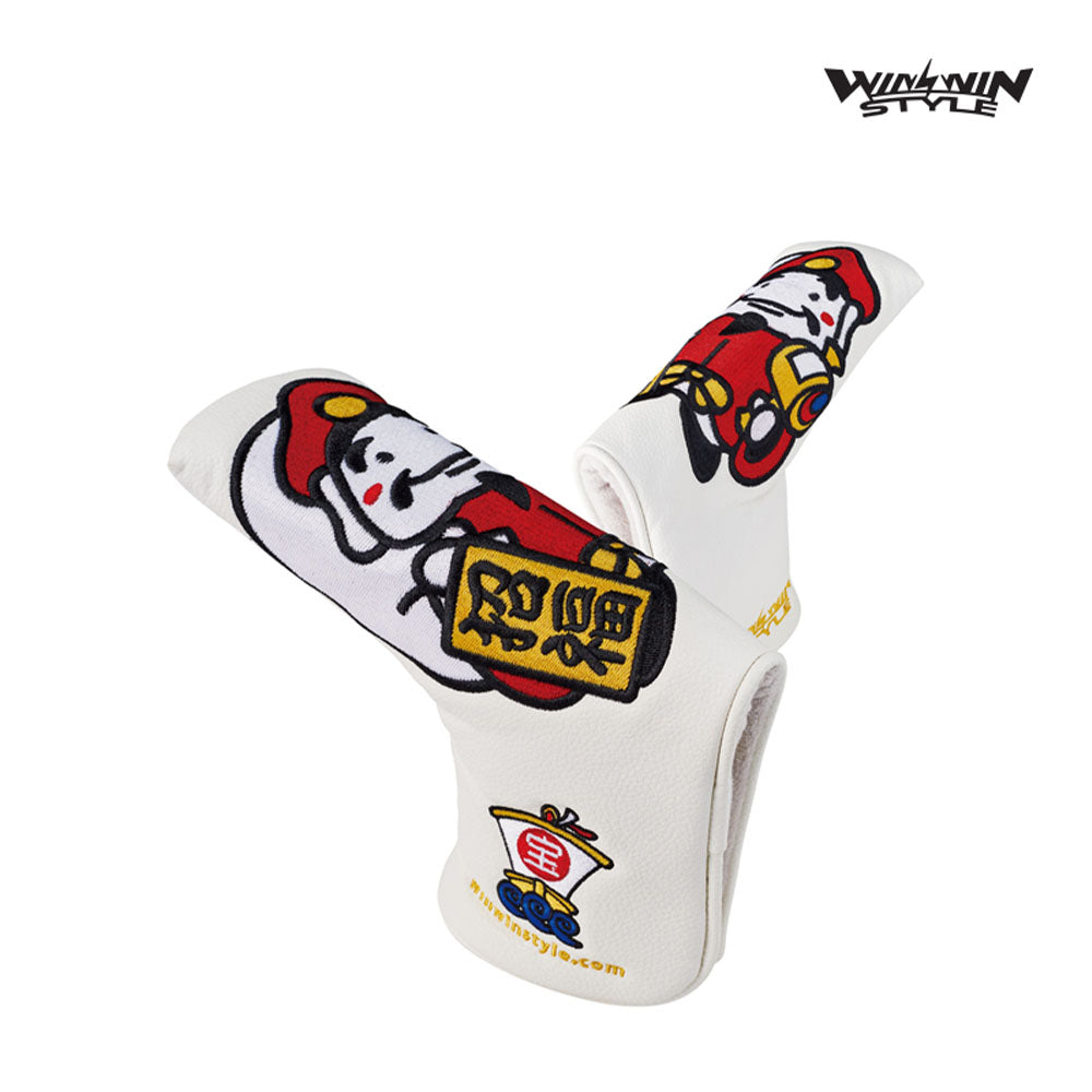 WINWIN PUTTER COVER BLADE LUCKY GODS PCB-304 WH