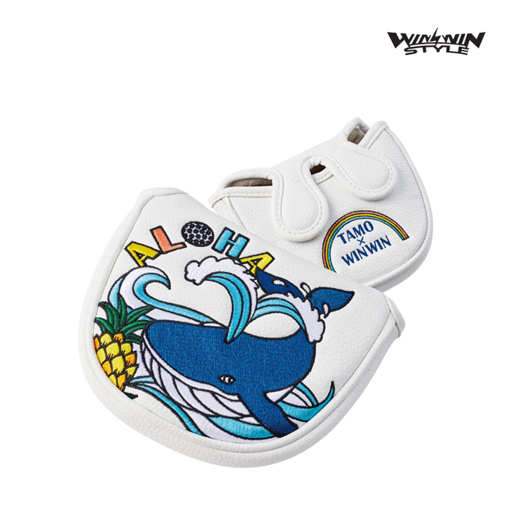 WINWIN PUTTER COVER MULLET ALOHA WHALE PCM-307 WH
