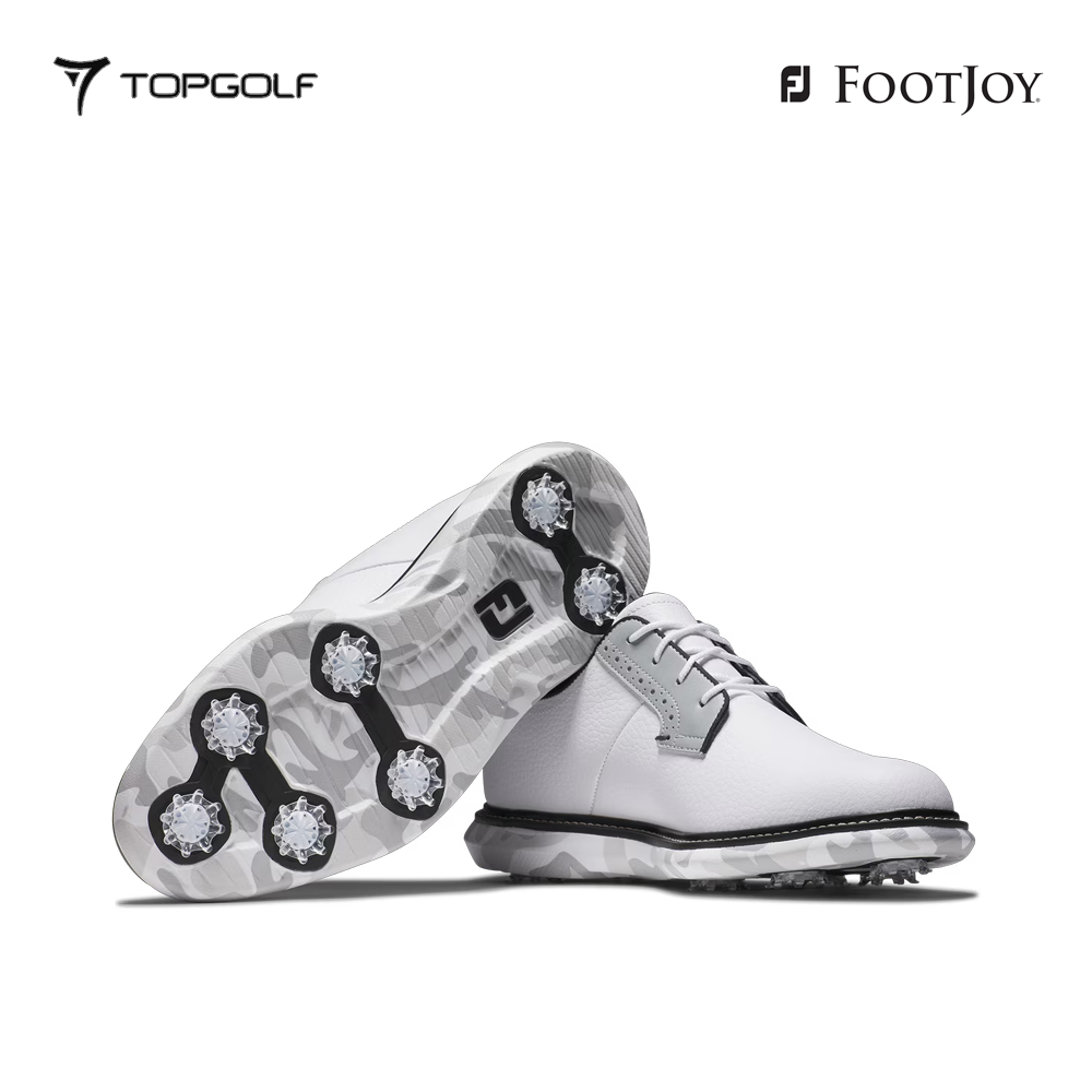 FOOTJOY SHOES M 57953 FS M TRADITIONS WHT/WHT/GRY