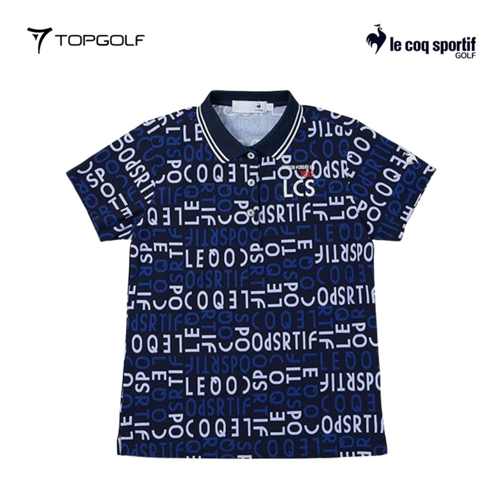 atasan wanita golf Le Coq Polo Logo Patterned Wm Qgwxja03 Nv