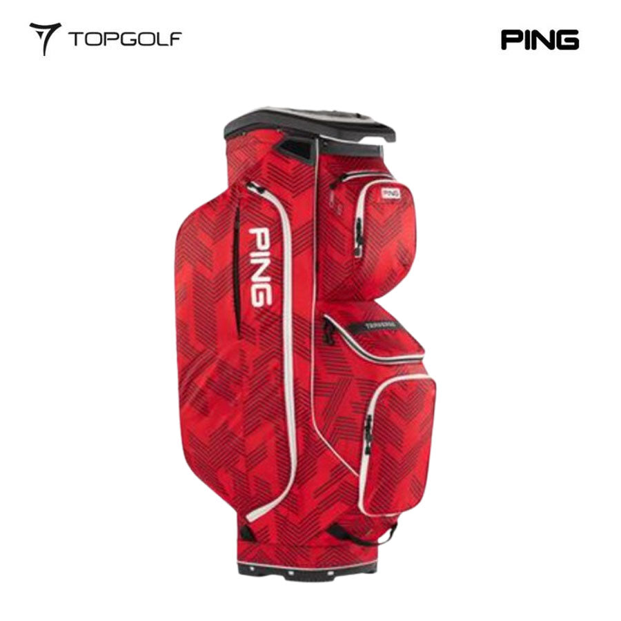 PING CADDIE BAG TRAVERSE 244 SCARLET STITCHES
