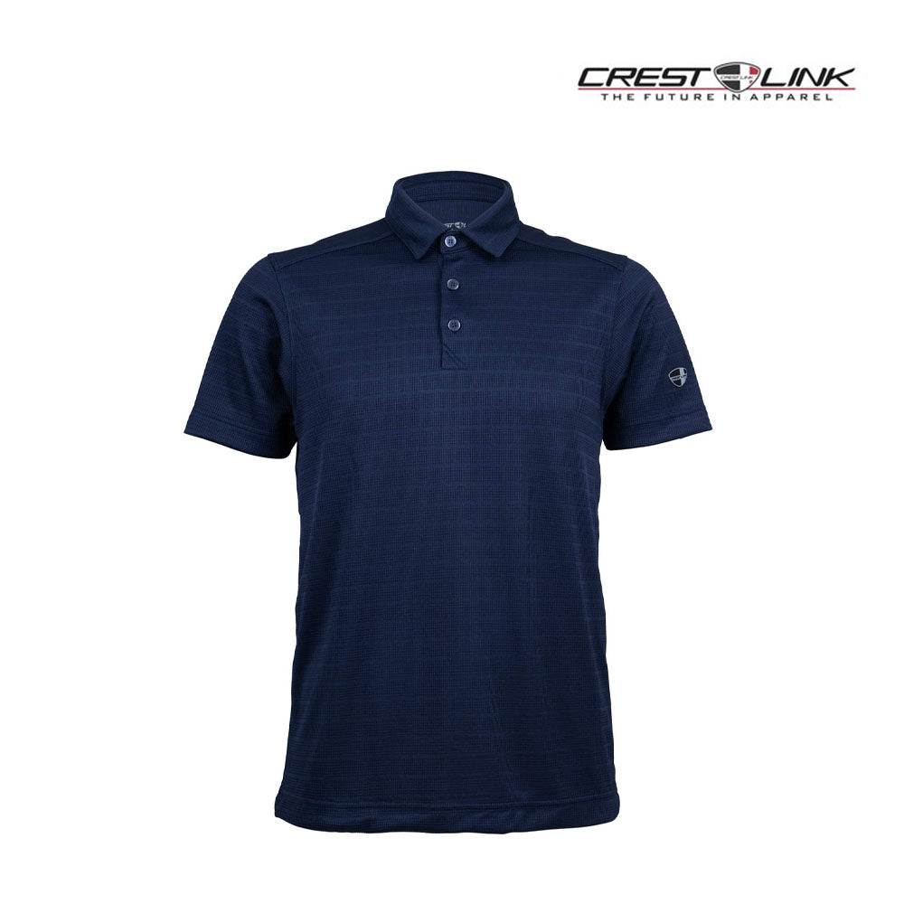 atasan pria golf Crest Link Polo M 80381345 Peacock