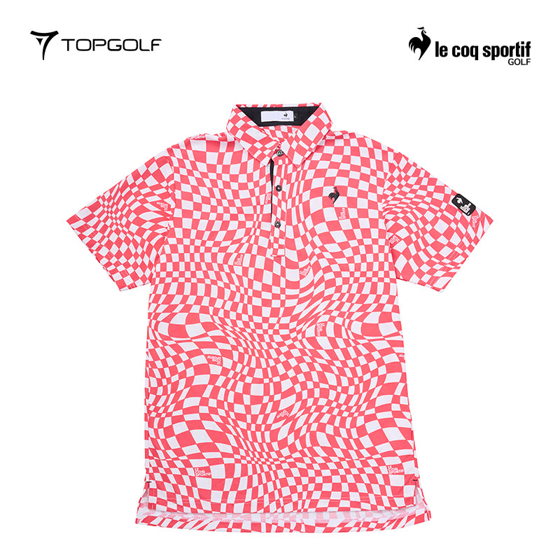 Le Coq Polo M Lg5Shs01M Vichy Check Short Sleeve Pk00 25Ss
