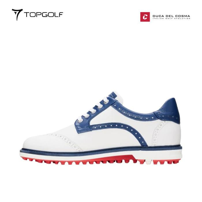 sepatu pria golf DUCA DEL COSMA SHOES M 124259-122 BARASSO WHITE