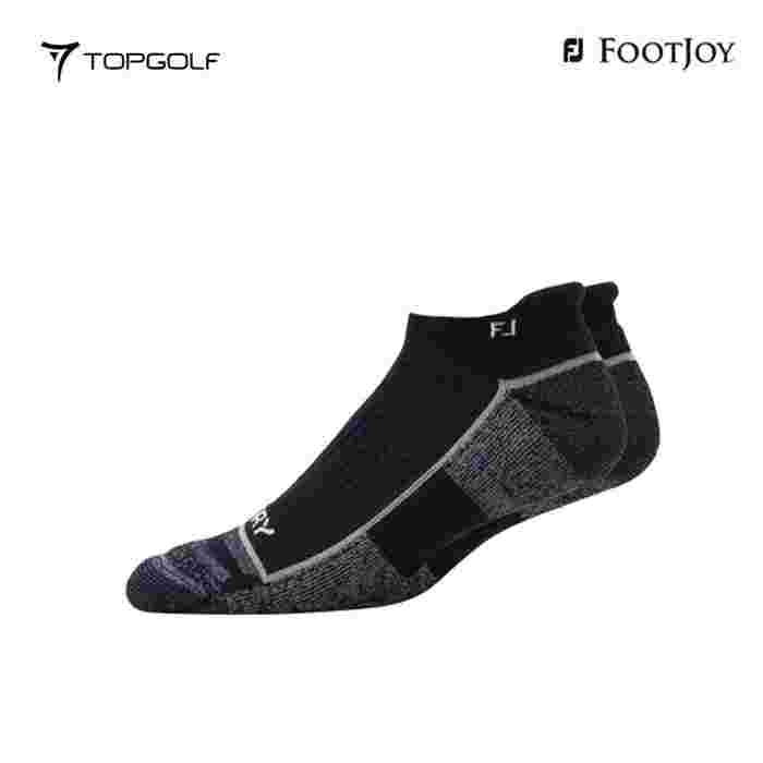 FOOTJOY SOCK 18025H PD MENS SPORT ASIAN BLACK HD FR