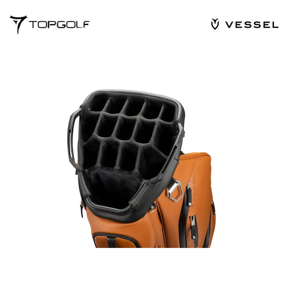 Vessel Caddie Bag Lux Pro 15 Way 9030123-Mtbn Heritage Brown tas golf