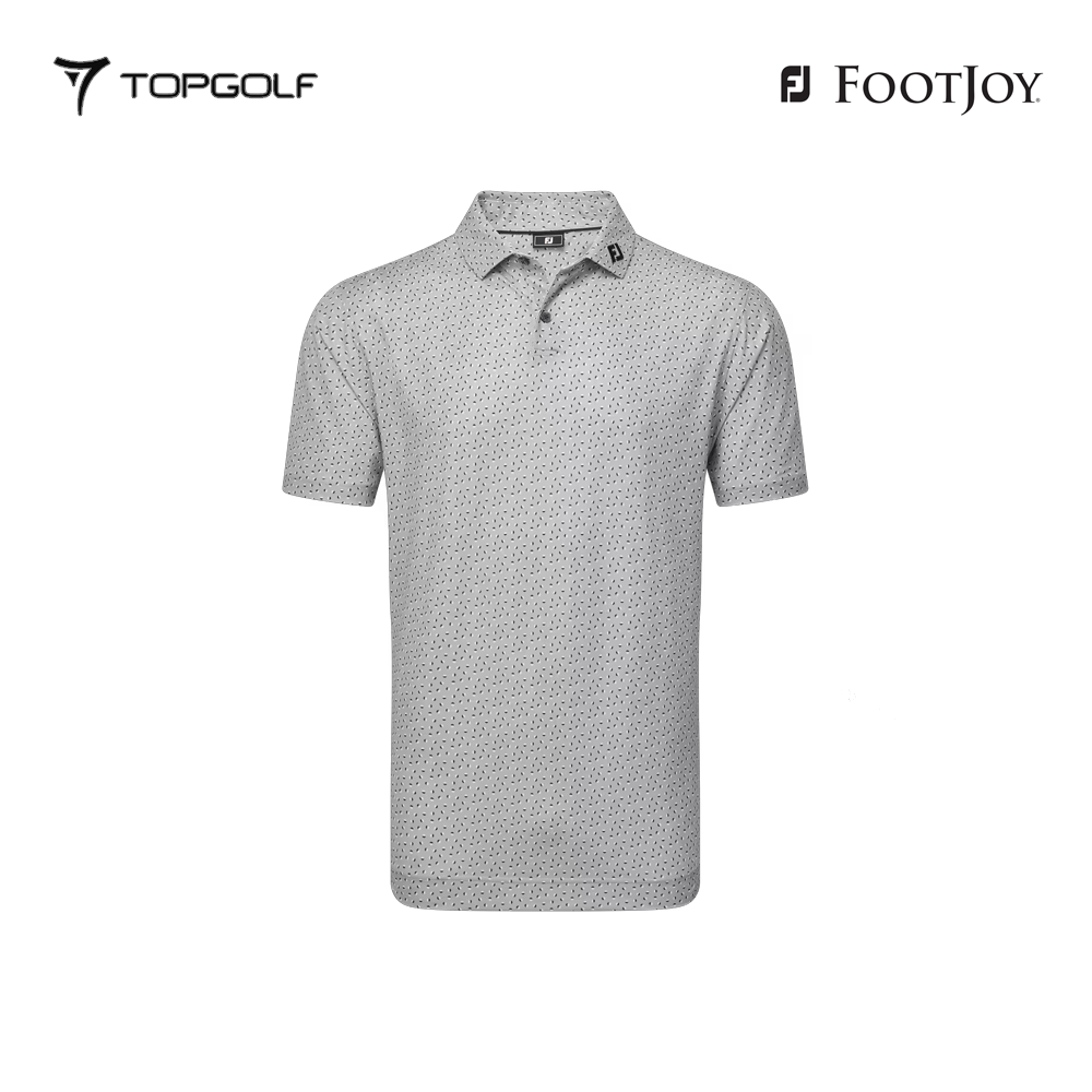 FOOTJOY POLO 32589 FS BOUNCE PRT STRH PIQ GREY