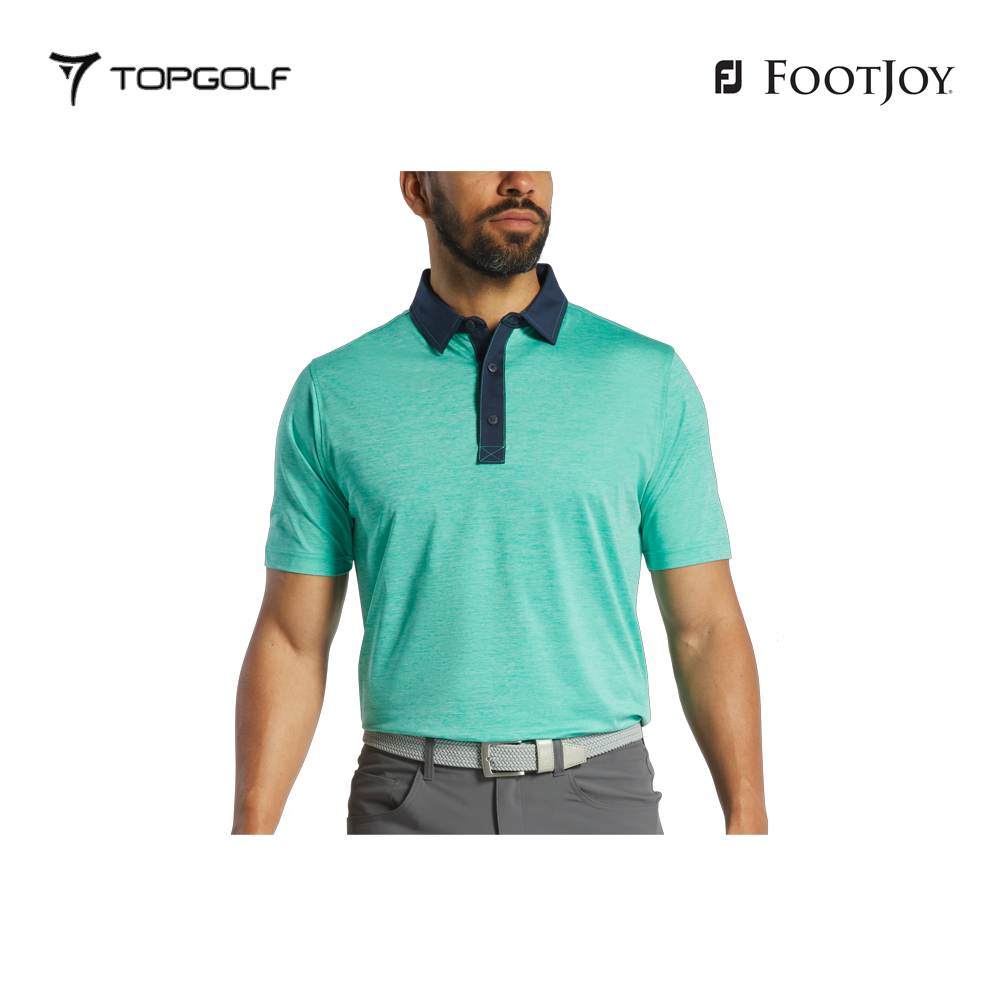 FOOTJOY POLO M 31389 EF HEATHER LISLE EMERALD