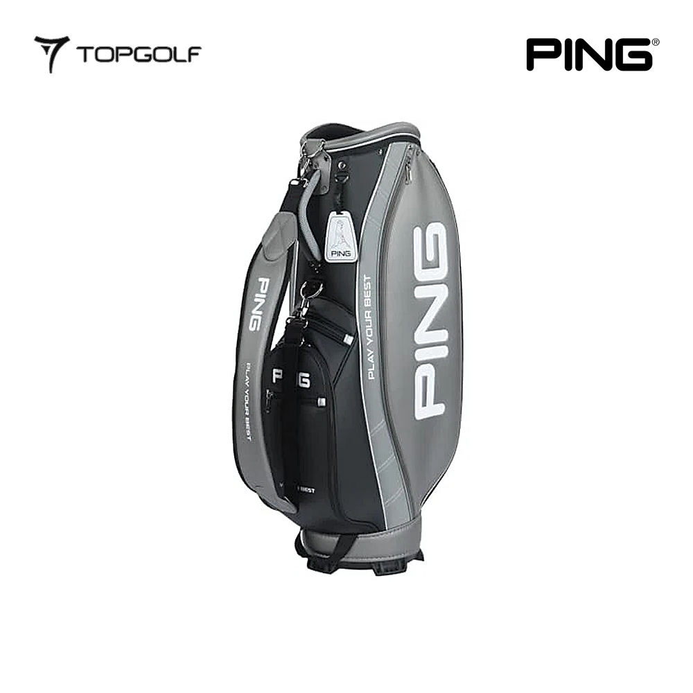 PING CADDIE BAG CB-P2402 PEORIA SILVER/BLACK
