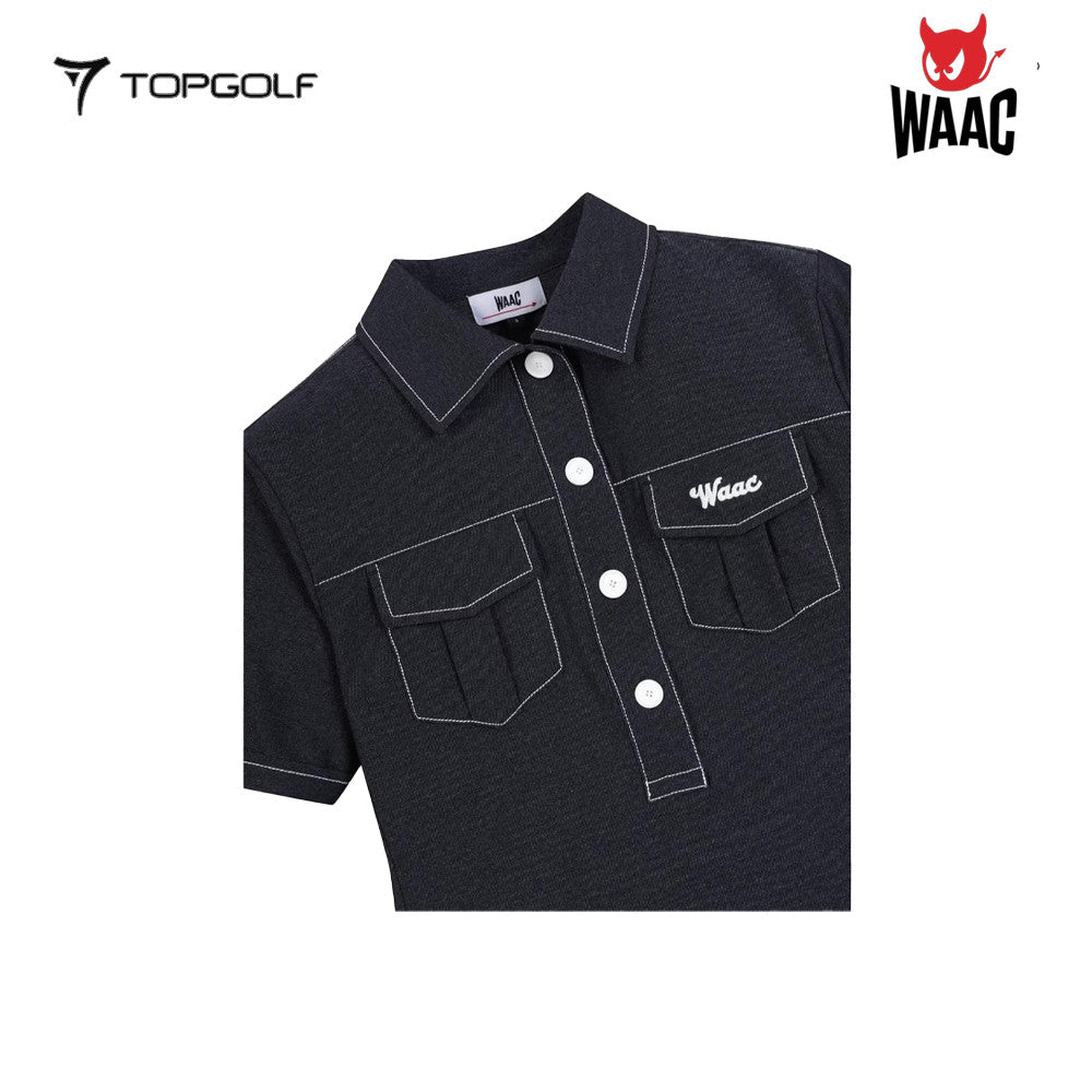 WAAC Dress Women Denim 25SS WWTBS25110-NYX – Gaun Golf Wanita Sporty Stylish