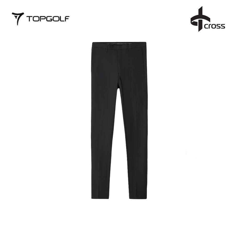 CROSS Celana Panjang Pria BYRON TECH CHINOS Hitam – Celana Golf Teknis Anti Air & Fleksibel