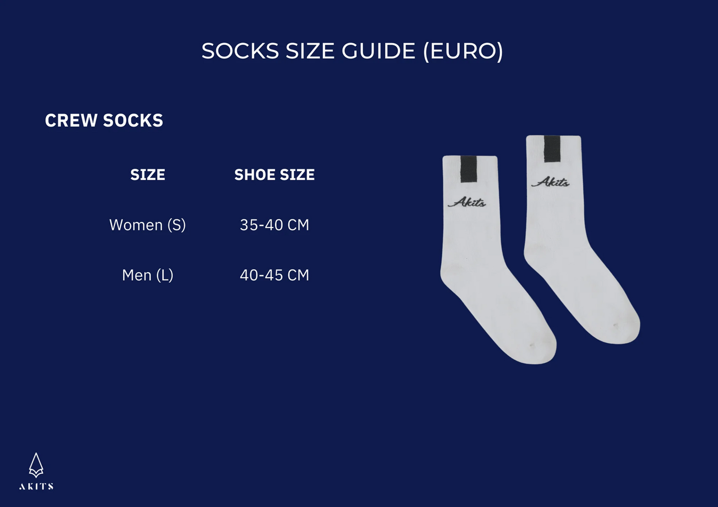 AKITS SOCKS ASL02 WOMEN CREW WHITE FR