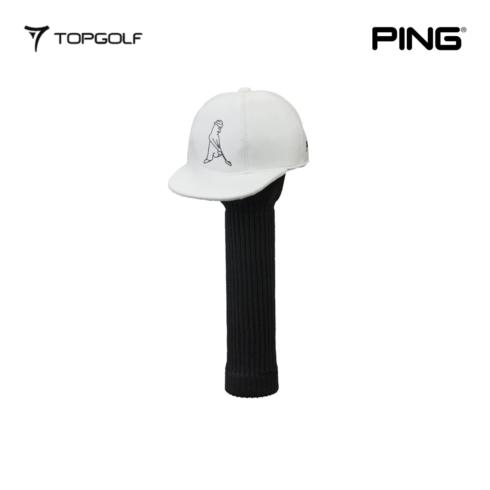 PING CAP HEAD COVER HC-U2505 MR.PING WHITE