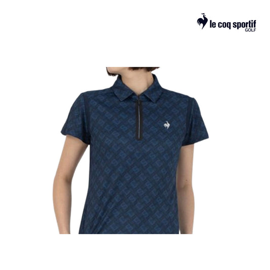 atasan wanita golf Le Coq Polo W Lg5Shsr3L Rjm Half Zip Monogram Nv00 25Ss