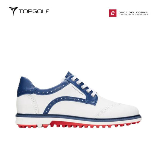 sepatu pria golf DUCA DEL COSMA SHOES M 124259-122 BARASSO WHITE