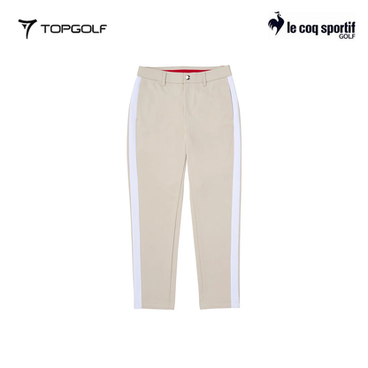 LE COQ PANTS WOMEN LG5SLP01L LONG WITH SIDE LINE BEIGE