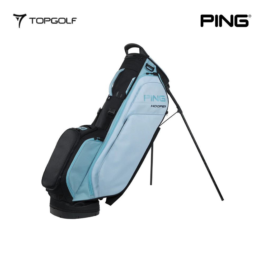 PING STAND BAG HOOFER 231 26 BLACK/CRYSTAL/MILKY BLUE