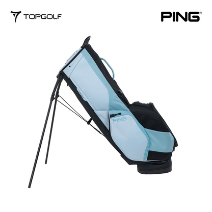 PING STAND BAG HOOFER 231 26 BLACK/CRYSTAL/MILKY BLUE