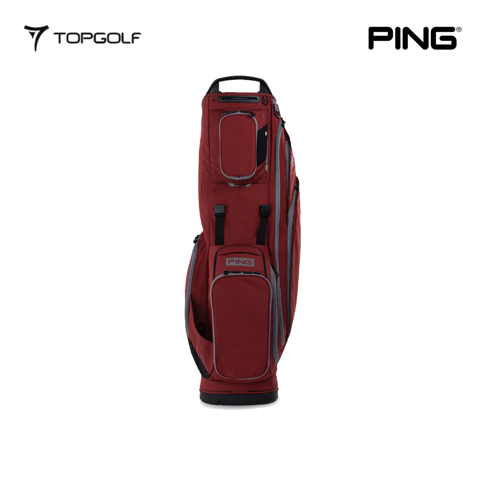 PING STAND BAG HOOFER 14 231 26 DEEP RED/PEWTER