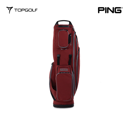 PING STAND BAG HOOFER 14 231 26 DEEP RED/PEWTER