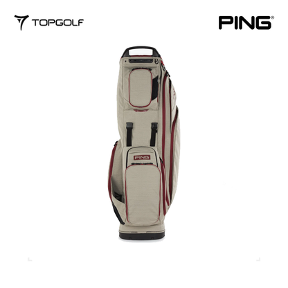 PING STAND BAG HOOFER 14 231 26 SAND/DEEP RED