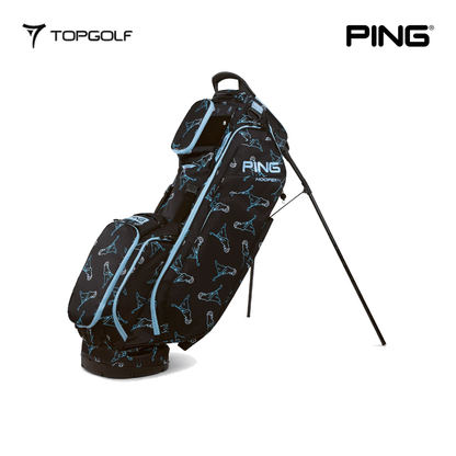 PING STAND BAG HOOFER 14 231 26 BLACK AND BLUE MR PING
