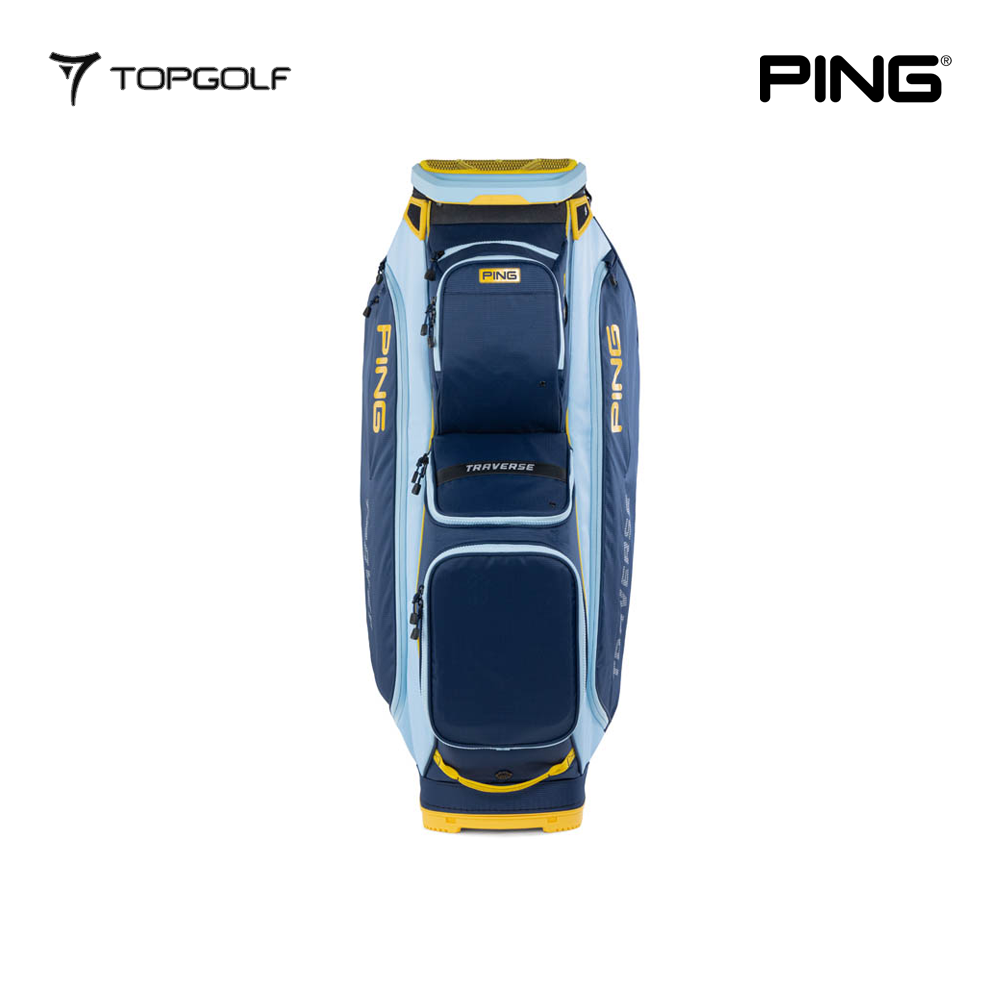 PING CADDIE BAG TRAVERSE 244 26 NAVY/CRYSTAL/LEMON