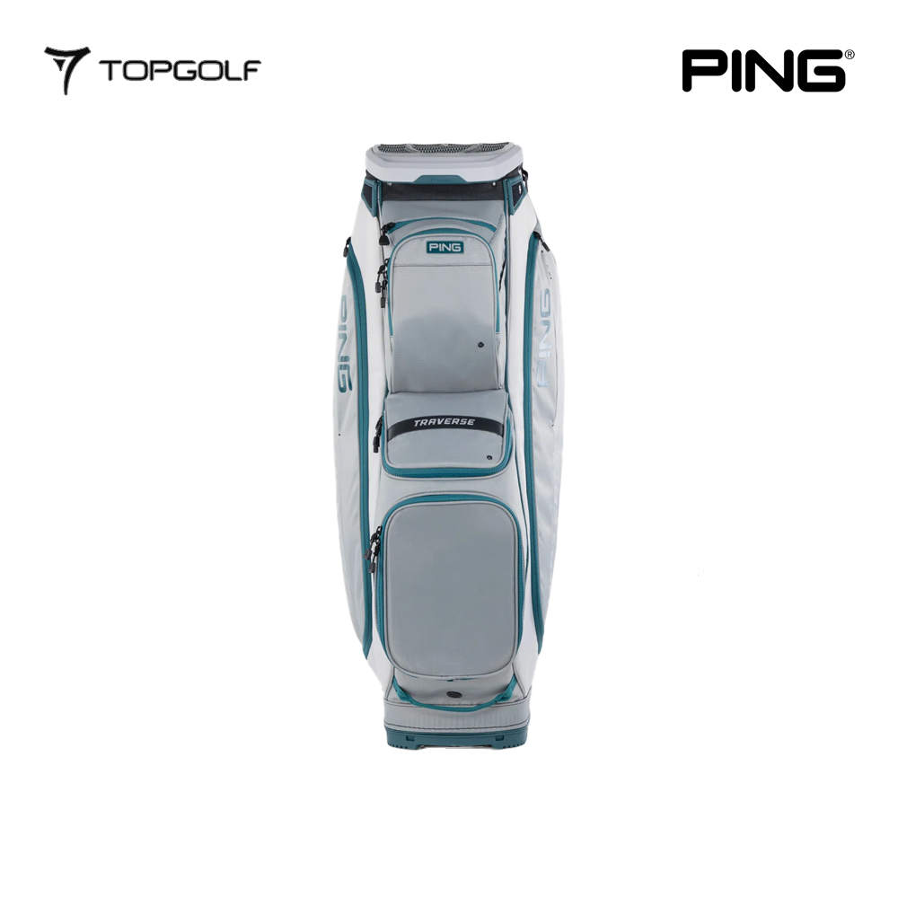 PING CADDIE BAG TRAVERSE 244 26 GREY/PLATINUM/ATLANTIC