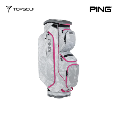 PING CADDIE BAG TRAVERSE 244 26 PLATINUM GRAFFITI/MALIBU ROSE