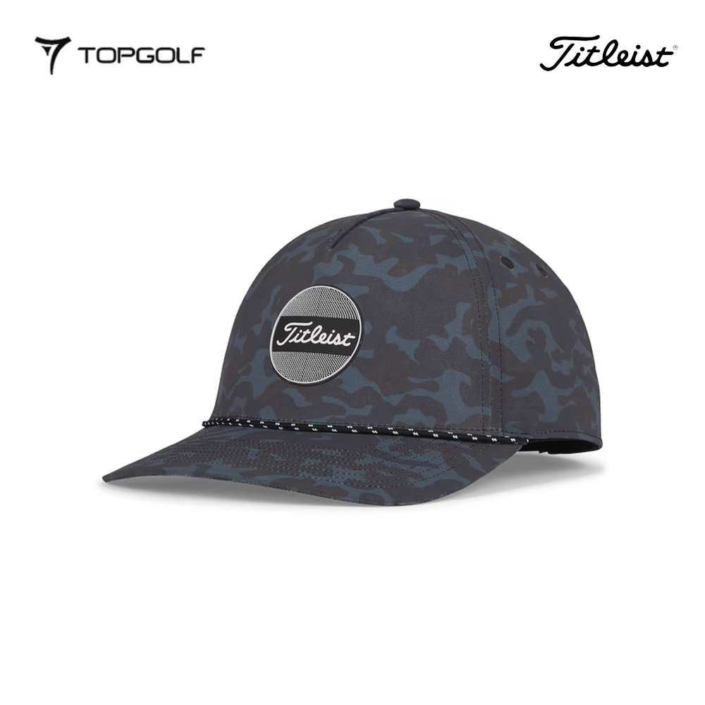 TITLEIST CAP BOARDWALK ROPE TH23ABR-BCM 23 BLACK CAMO