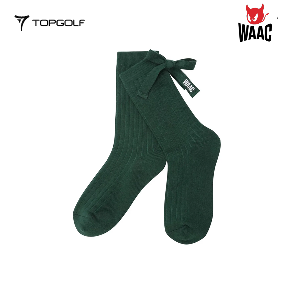 WAAC Socks W Athletic Ribbon WQLCX25412-GRX 25SS – Kaos Kaki Golf Wanita Sporty Elegan