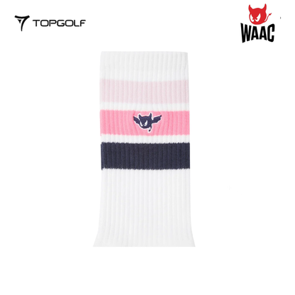 WAAC Socks W Athletic Stripe WQLCX25413-PIL 25SS – Kaos Kaki Golf Wanita Sporty Garis