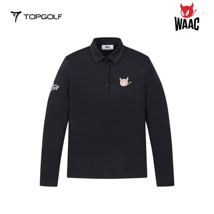 WAAC Polo Wanita Long Sleeve 25SS WWTBS25130-BKX – Kaos Golf Lengan Panjang Stylish