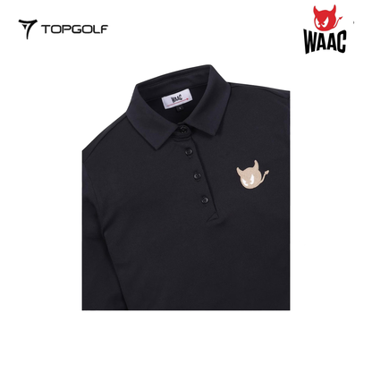 WAAC Polo Wanita Long Sleeve 25SS WWTBS25130-BKX – Kaos Golf Lengan Panjang Stylish