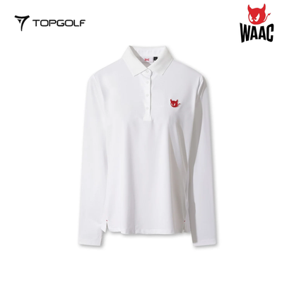 WAAC LONG SLEEVE POLO WOMEN WWTBS26101-WHX 26SS