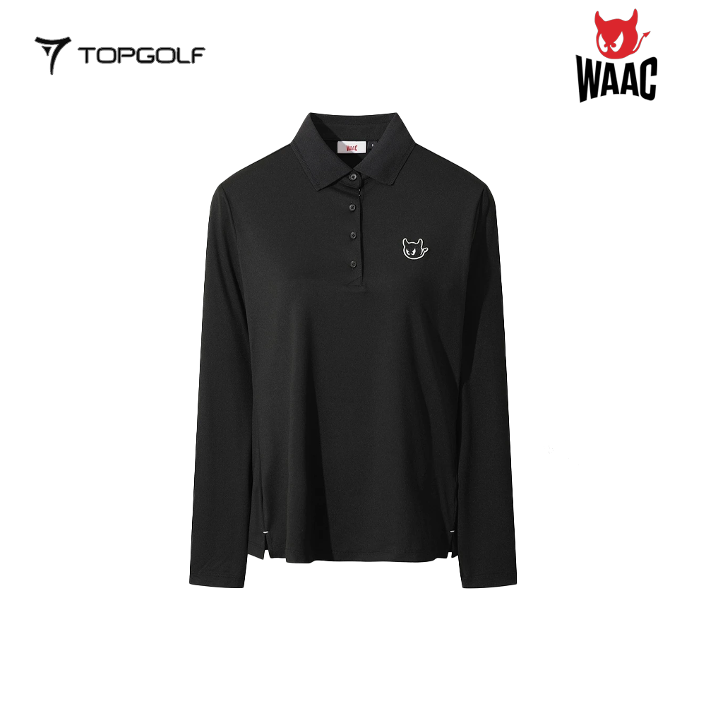 WAAC LONG SLEEVE POLO WOMEN WWTBS26101-BKX 26SS