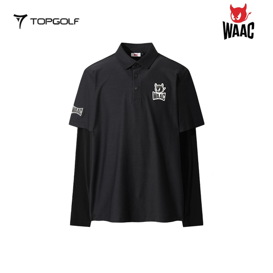 WAAC LONG SLEEVE POLO MEN WMTBM26205-BKX 26SS