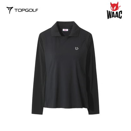 WAAC POLO LONGSLEEVES WOMEN WWTBM26300-BKX 26SS