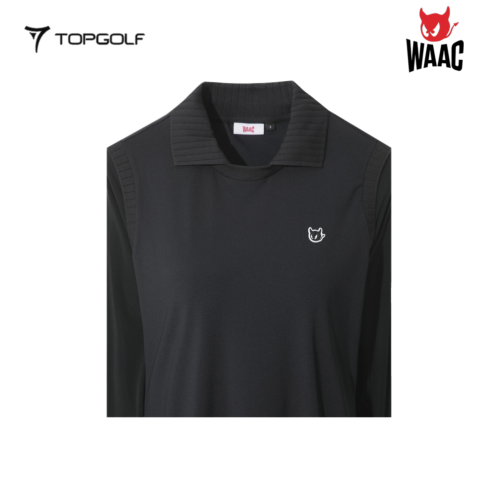 WAAC POLO LONGSLEEVES WOMEN WWTBM26300-BKX 26SS