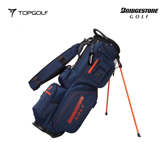 BRIDGESTONE CB2525 Lightweight Stand Bag 9? Navy – Tas Golf Stand Ringan
