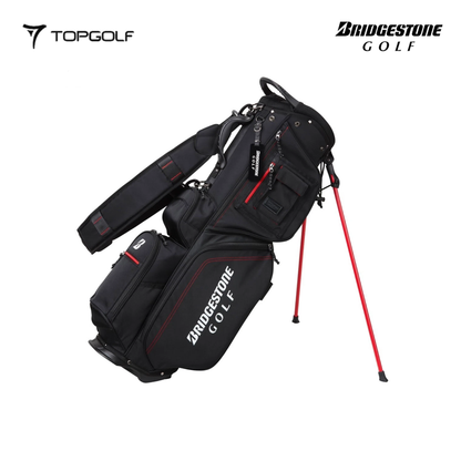 BRIDGESTONE CB2525 Lightweight Stand Bag 9? Hitam – Tas Golf Stand Ringan