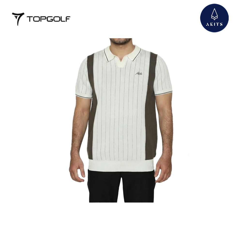 AKITS KNITTED POLO AM0320 MEN EMERSON  WHITE