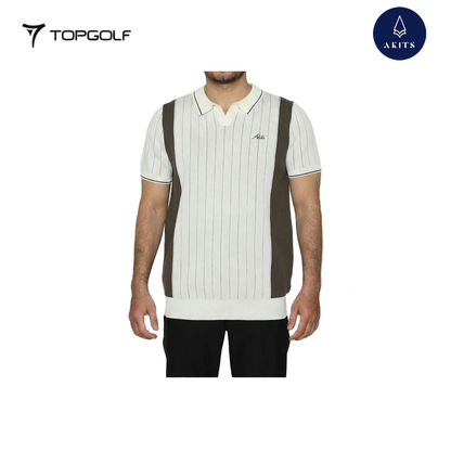 AKITS KNITTED POLO AM0320 MEN EMERSON  WHITE