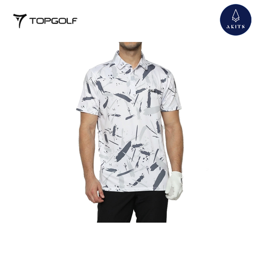AKITS AM0323 MEN IMPERIAL POLO WH-GY