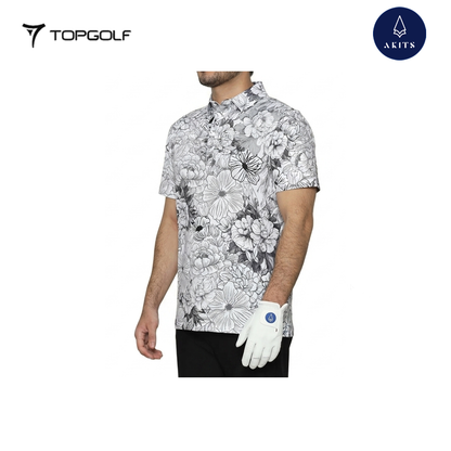 AKITS AM0324 MEN EDEN POLO WH-GY