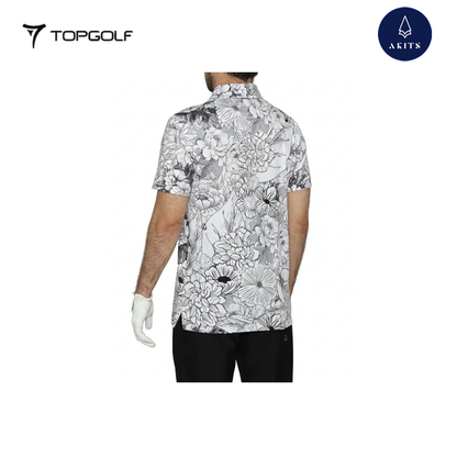 AKITS AM0324 MEN EDEN POLO WH-GY