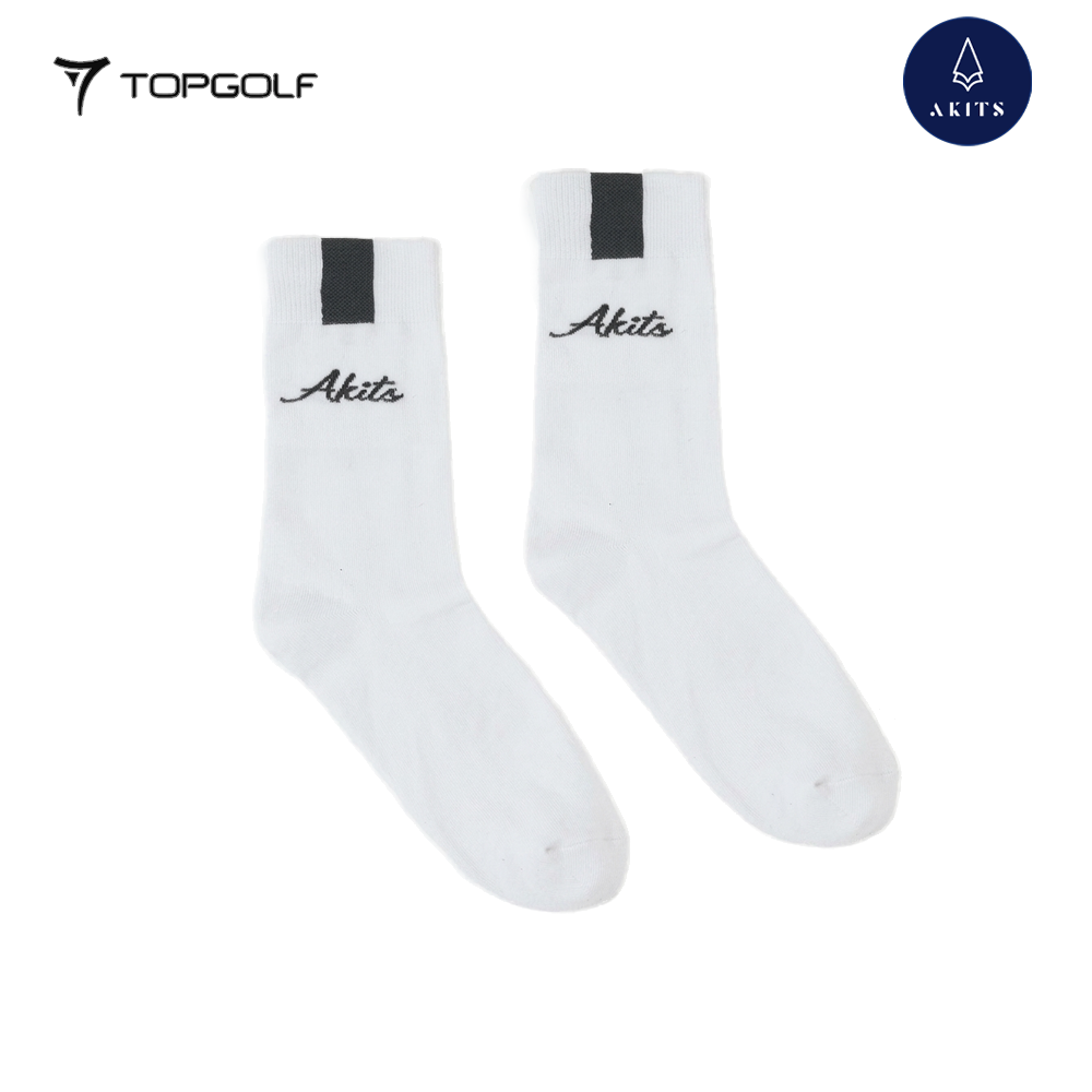 AKITS SOCKS ASM01 MEN CREW WHITE